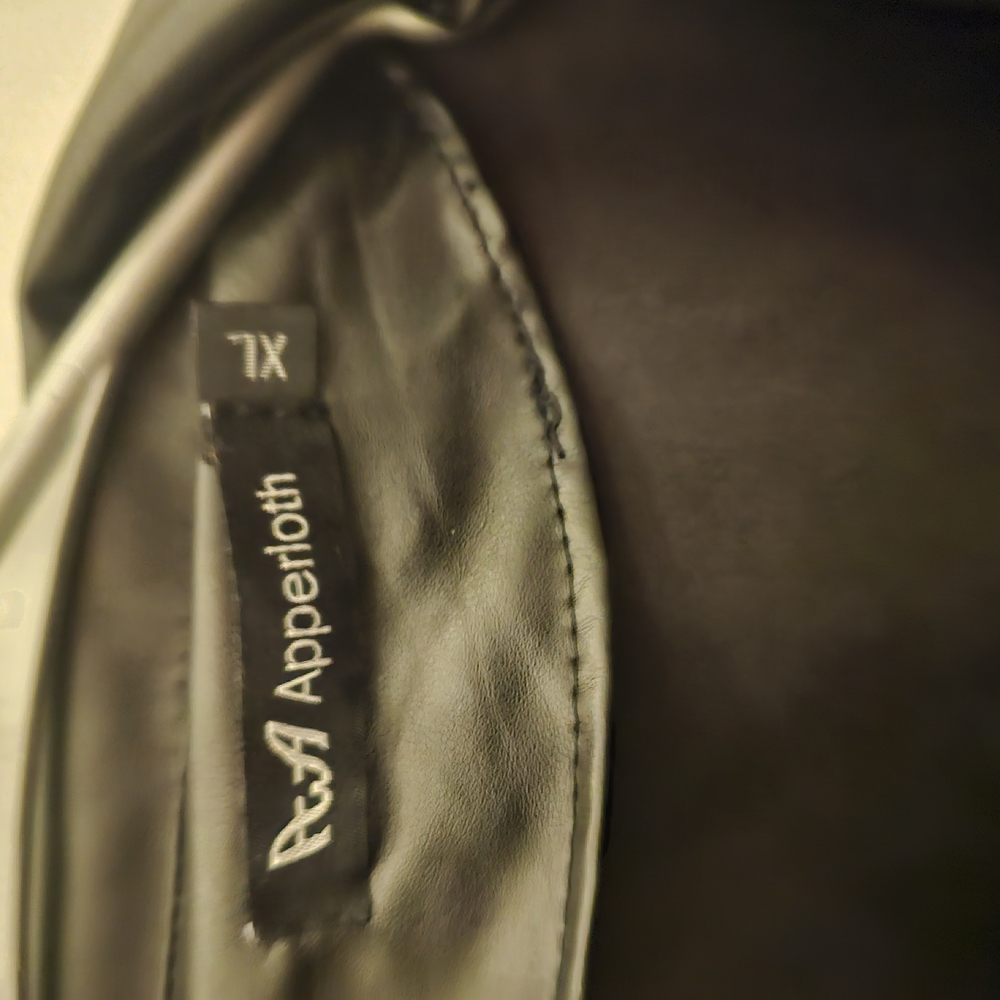 Apperroth Black Leather Jacket XL